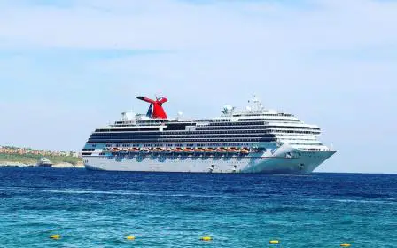 Carnival Splendor cruise ship sailing to homeport