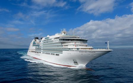 Seabourn Ovation cruise ship sailing from home port
